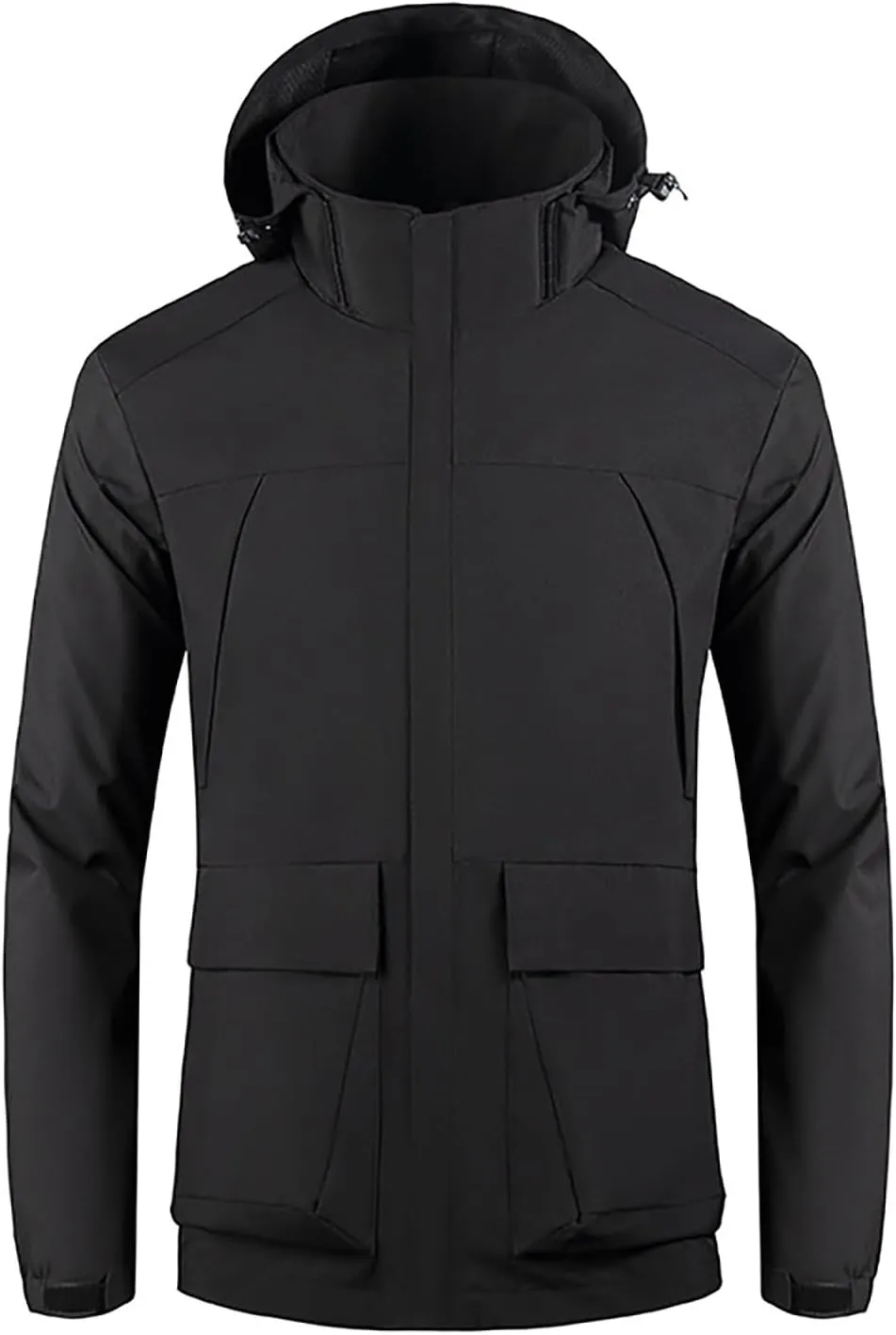 Mens 2023 Raincoat Tactical Jacket Softshell Fleece Hoodie Full Zip up Jackets Coat Lightweight Waterproof Raincoat