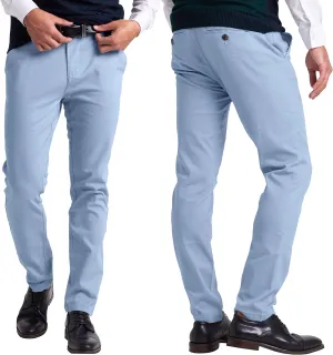 Mens Chino Pants Athletic-Fit Stretch Cotton Comfort Flat Front Casual Stretch Chino Pants All Waist 30W- 40W