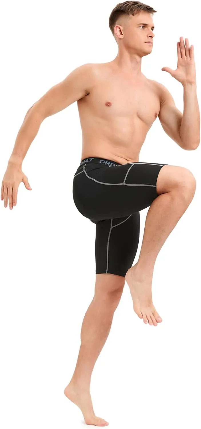Men's Compression Shorts 3 Pack,Workout Shorts,Running Shorts,Training Quick Dry Athletic Shorts