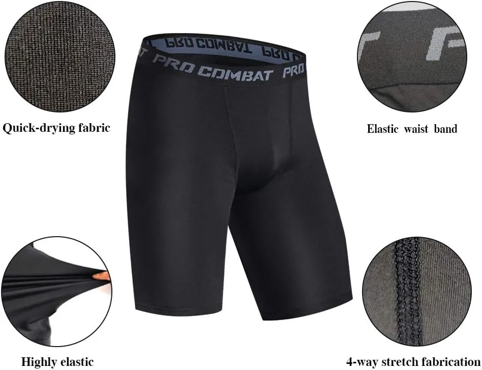 Men's Compression Shorts 3 Pack,Workout Shorts,Running Shorts,Training Quick Dry Athletic Shorts