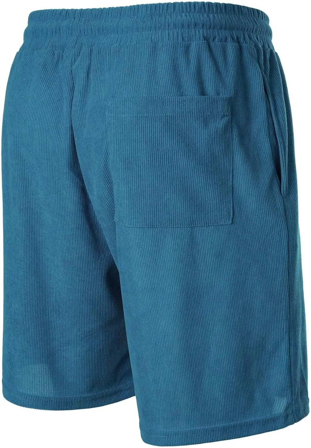 Men's Corduroy Shorts 2024 Casual Elastic Waist Drawstring Shorts Lightweight Summer Beach Shorts Active Track Shorts