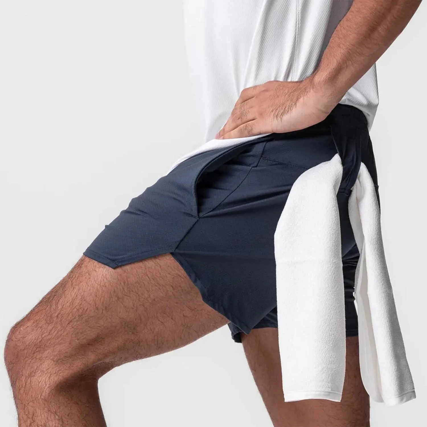 Mens Low Rise Split Shorts Quick Dry Gym Workout Shorts Boxers Shorts Cotton Sleep Shorts Running Athletic Shorts