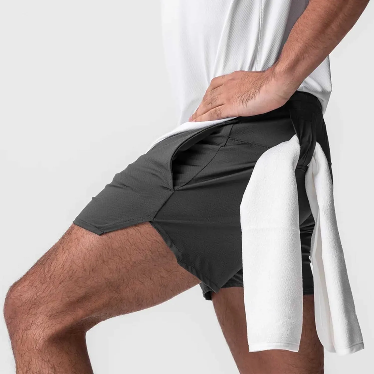 Mens Low Rise Split Shorts Quick Dry Gym Workout Shorts Boxers Shorts Cotton Sleep Shorts Running Athletic Shorts