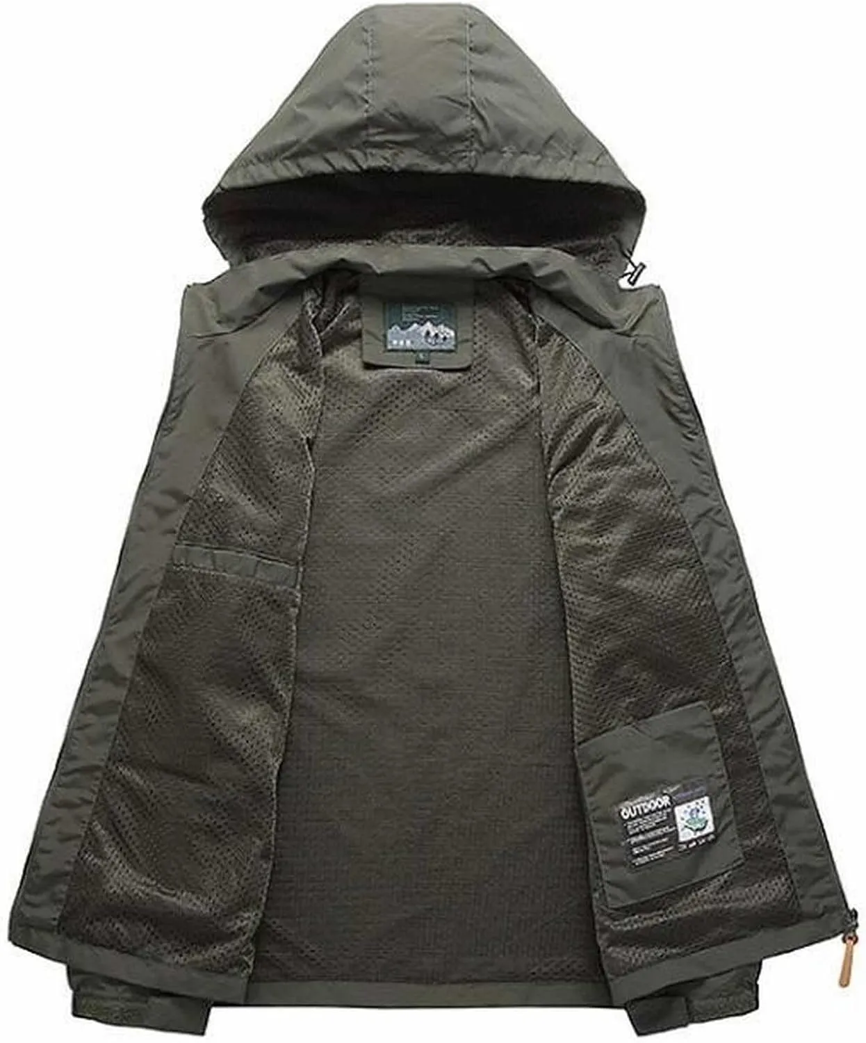 Mens Raincoat Suit Mountaineering Suit Coat Windbreaker Outdoor Sports Jacket Men Mens Rain Jackets Mens Coat Men