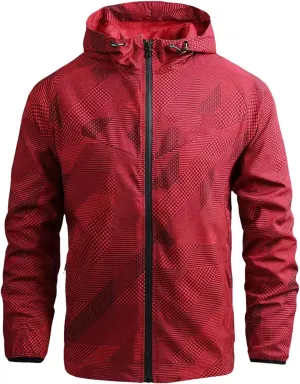 Men's Road Cycling Windbreaker, Cycling Breathable Jacket, Quick Dry Sweat-Proof Jersey