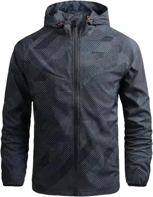 Men's Road Cycling Windbreaker, Cycling Breathable Jacket, Quick Dry Sweat-Proof Jersey