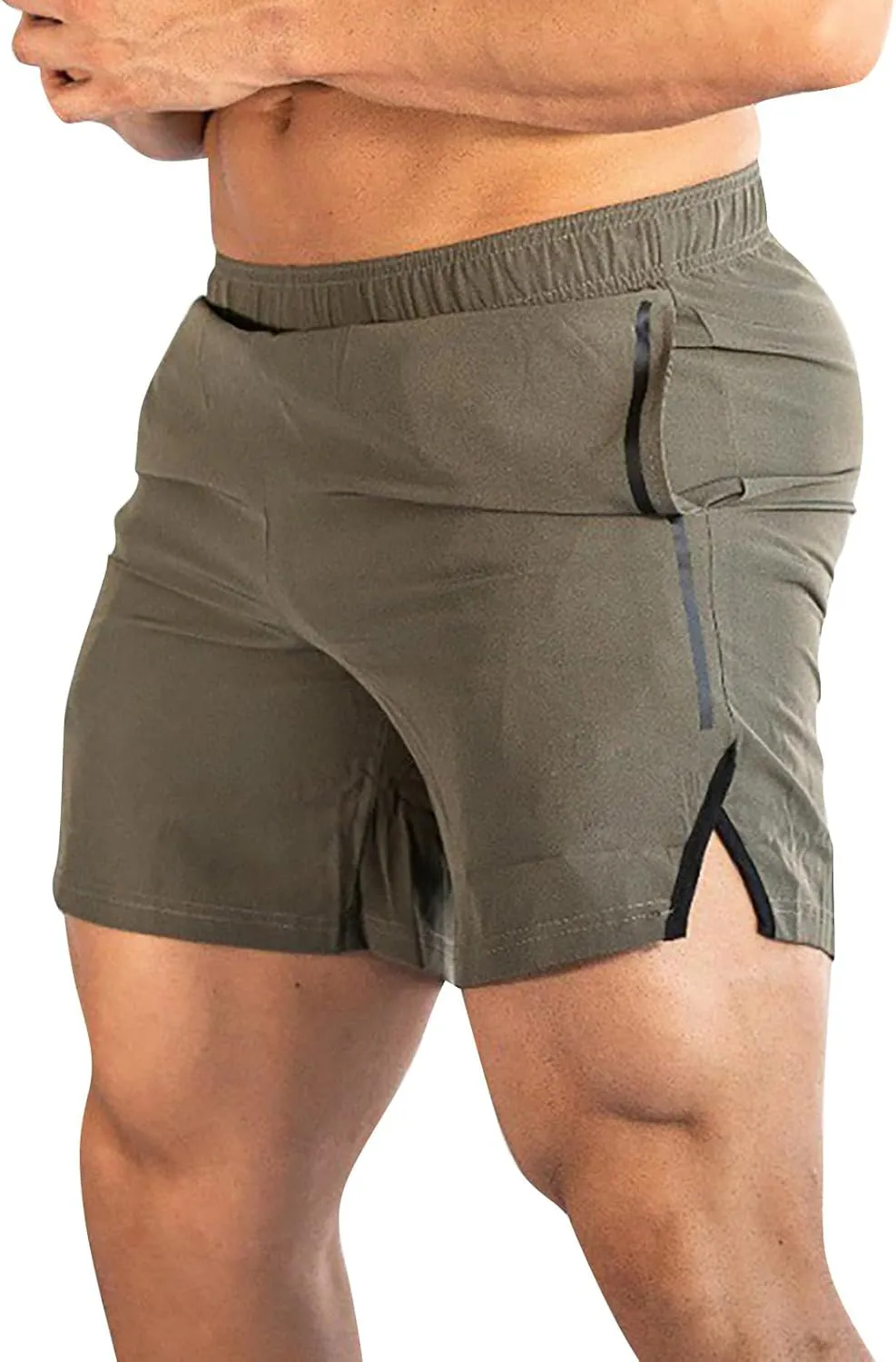 Mens Running Shorts Quick Dry Shorts Basketball Sports Gym Shorts Active 5 Inches Shorts Lightweight Gym Shorts