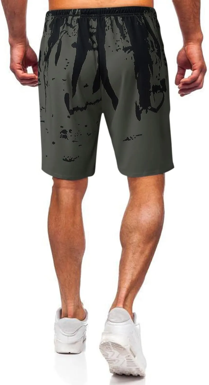 Mens Shorts,Men's Workout Shorts Stretch Running Shorts Quick Dry Lightweight Summer Shorts withPockets