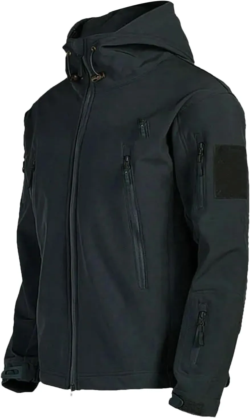 Men's Spring Outdoor Cycling Hooded Jacket Lightweight, Breathable And Comfortable Hiking Polyester Top
