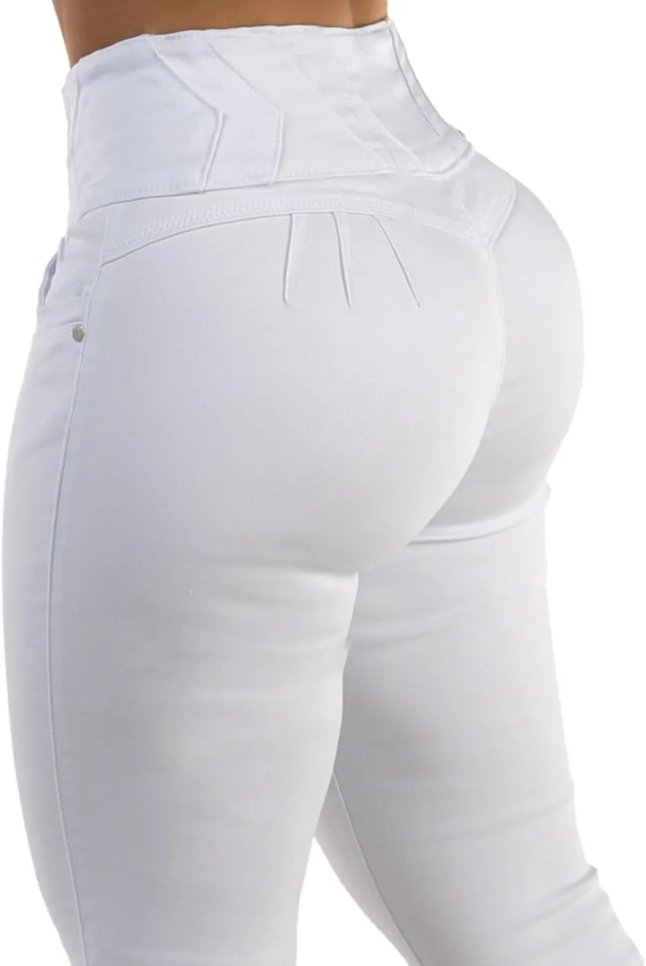 Moda Xpress High Waisted Butt Lifting Jeans for Women - Colombian Design Jeans Levanta Cola