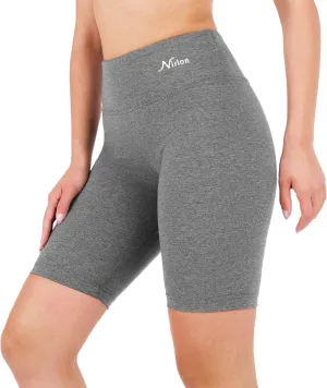 Nirlon Biker Shorts with Pockets - Biker Shorts Women Workout Shorts for Gym & Yoga Shorts for Women Plus Size Biker Shorts