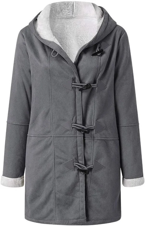 OIOLOYJM Black Trench Coat for Women 2023 Rain Jacket Winter Hooded Oversized Elegant Windbreaker Fall Long Coats for Women
