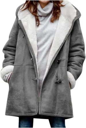 OIOLOYJM Black Trench Coat for Women 2023 Rain Jacket Winter Hooded Oversized Elegant Windbreaker Fall Long Coats for Women