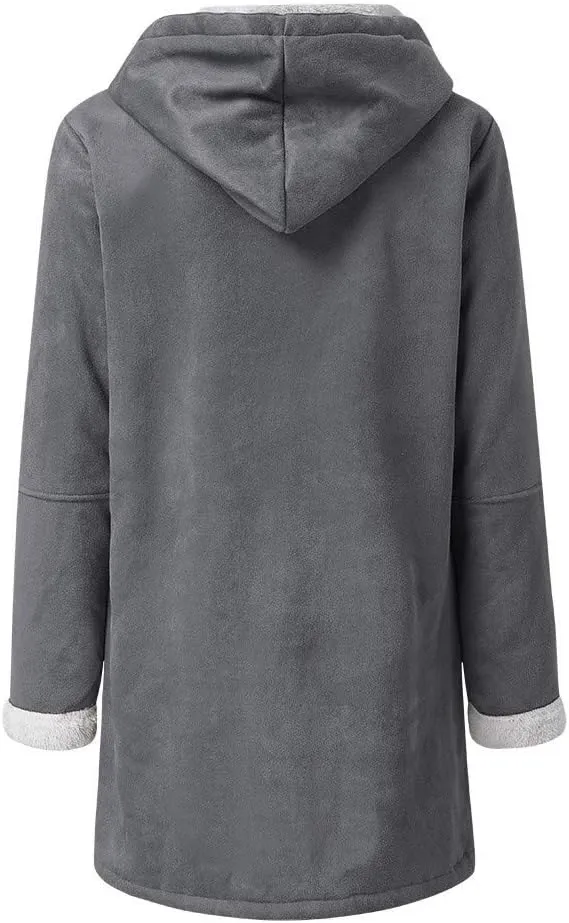 OIOLOYJM Black Trench Coat for Women 2023 Rain Jacket Winter Hooded Oversized Elegant Windbreaker Fall Long Coats for Women