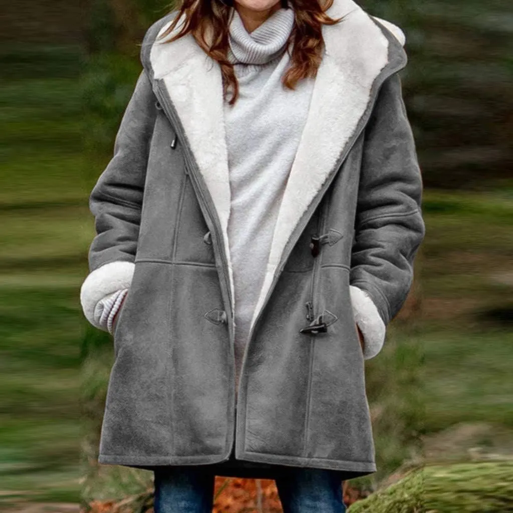 OIOLOYJM Black Trench Coat for Women 2023 Rain Jacket Winter Hooded Oversized Elegant Windbreaker Fall Long Coats for Women