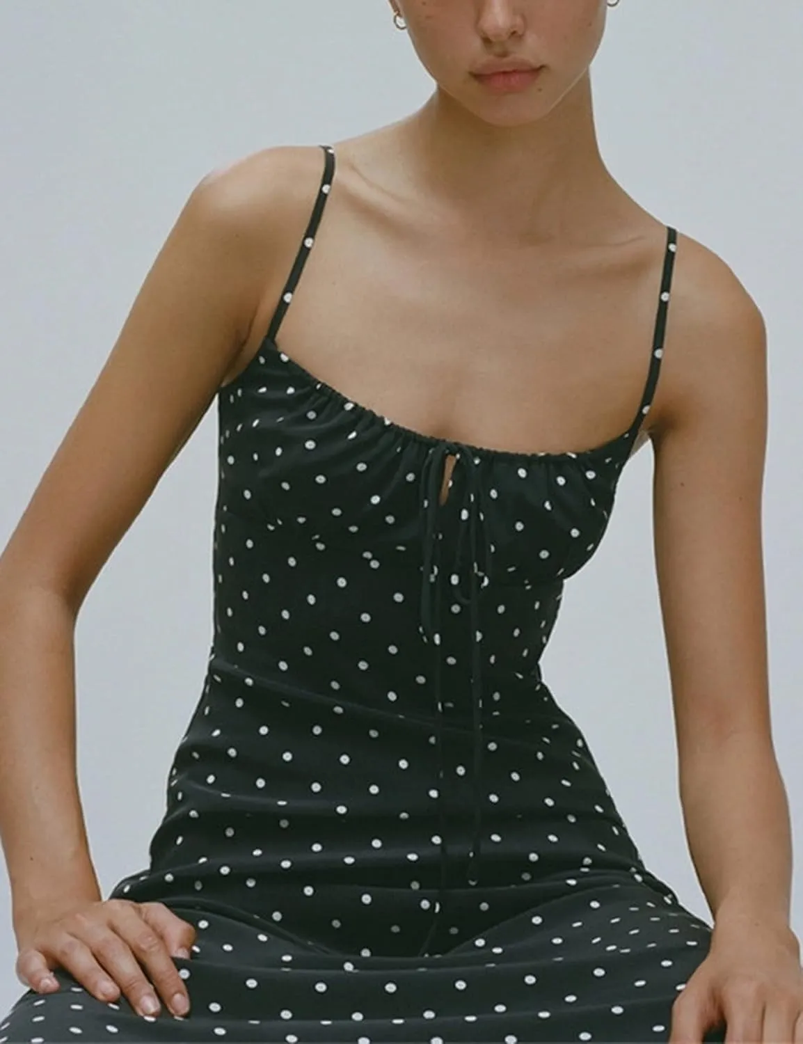Omoone Womens Floral Dress Low-Cut Square Neck Spaghetti Strap Tie Bodycorn 90s Y2k Sun Dresses
