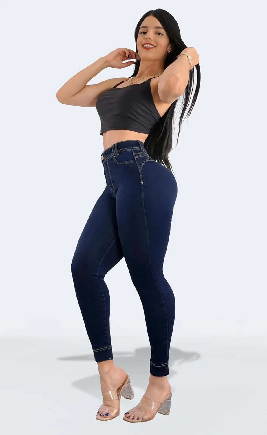 Pantalones Levanta Cola Colombian Butt Lifting High Waisted Jeans for Women
