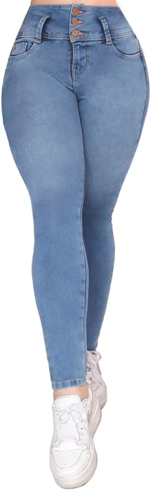 Pantalones Levanta Cola Colombian Butt Lifting High Waisted Jeans for Women