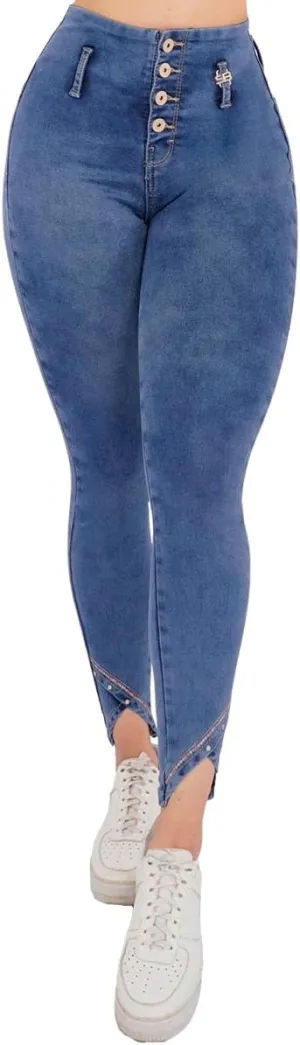 Pantalones Levanta Cola Colombian Butt Lifting High Waisted Jeans for Women