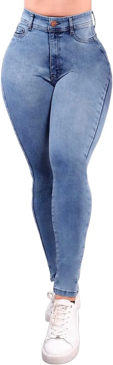 Pantalones Levanta Cola Colombian Butt Lifting High Waisted Jeans for Women