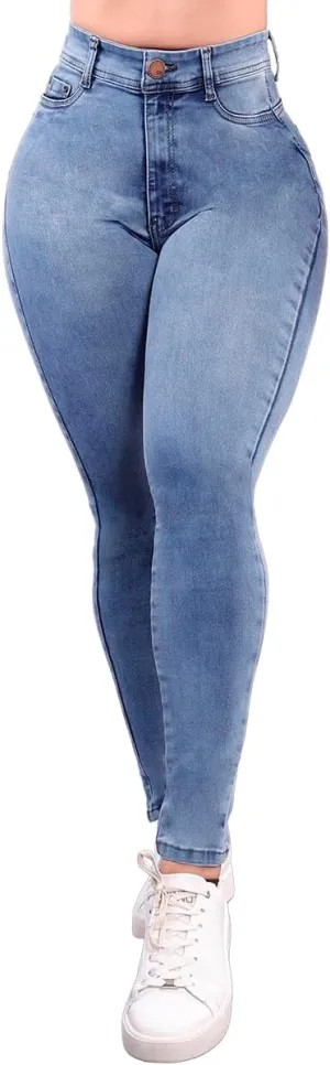 Pantalones Levanta Cola Colombian Butt Lifting High Waisted Jeans for Women