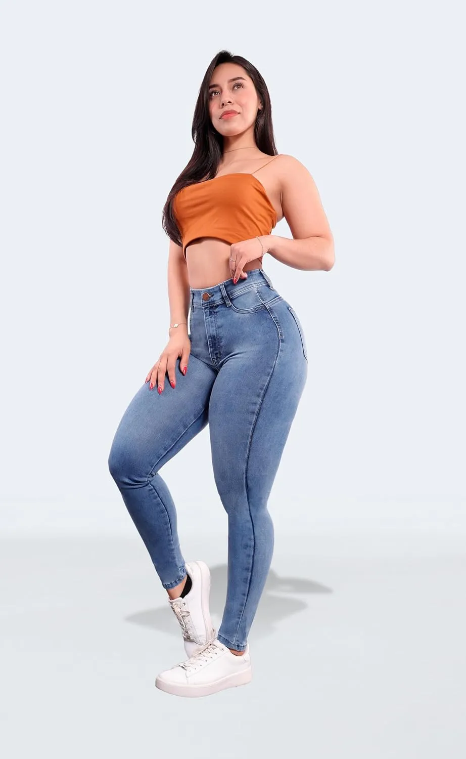 Pantalones Levanta Cola Colombian Butt Lifting High Waisted Jeans for Women