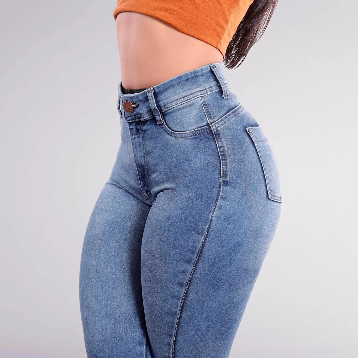 Pantalones Levanta Cola Colombian Butt Lifting High Waisted Jeans for Women