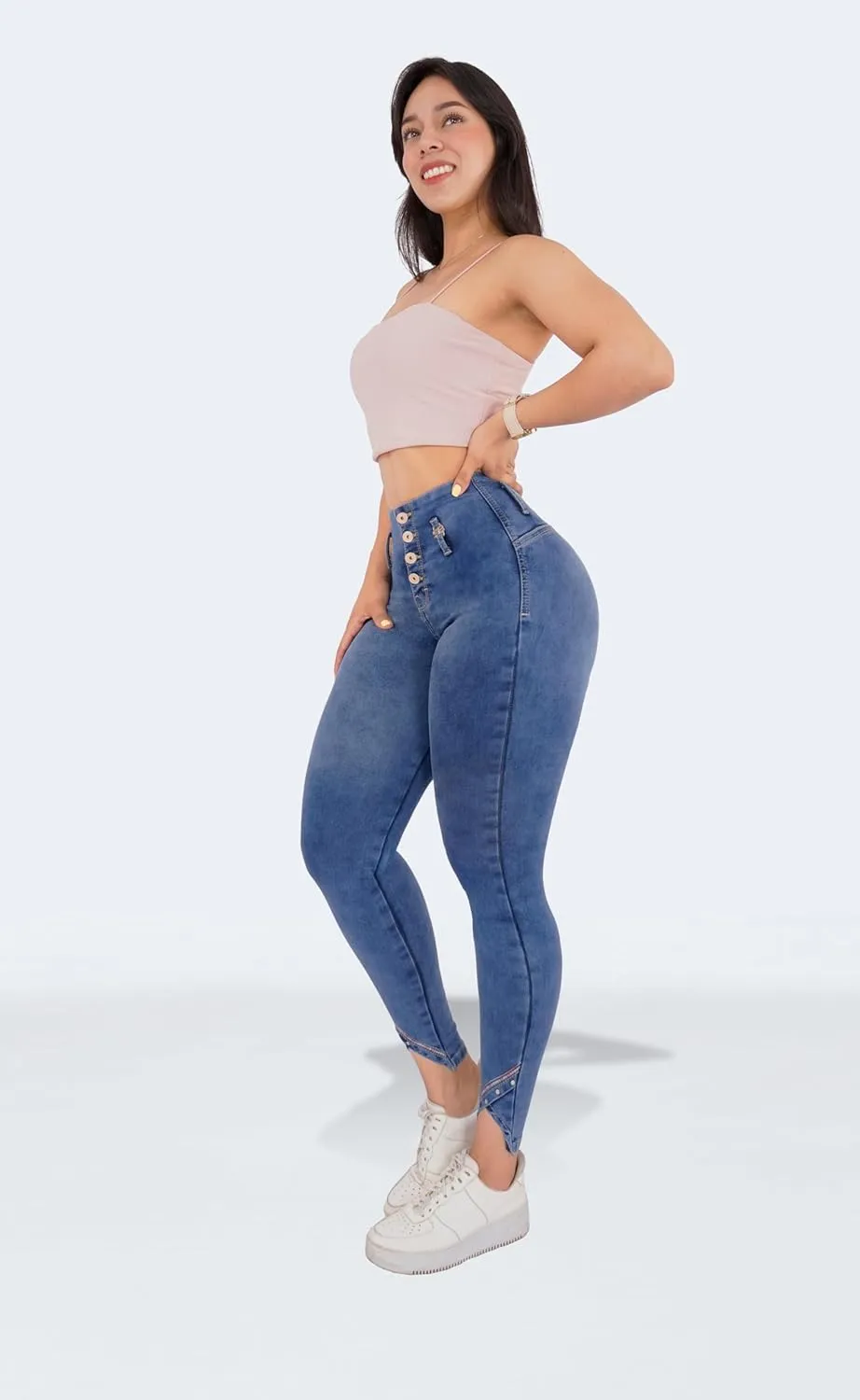 Pantalones Levanta Cola Colombian Butt Lifting High Waisted Jeans for Women
