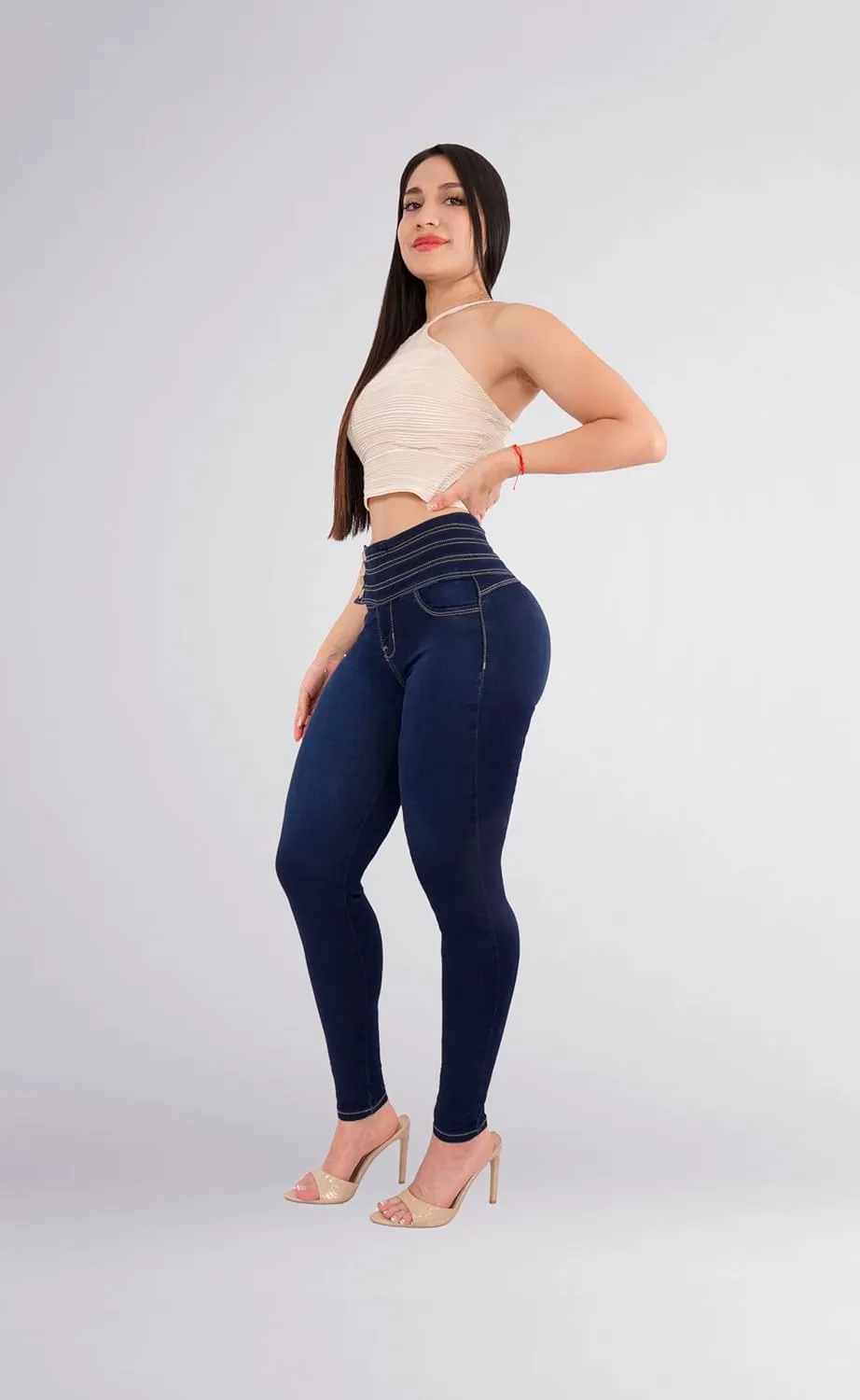 Pantalones Levanta Cola Colombian Butt Lifting High Waisted Jeans for Women