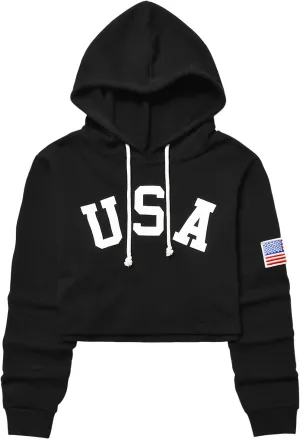 Perfashion Women Sweatshirt Crop Top Hoodie Long Sleeve Sweatshirts