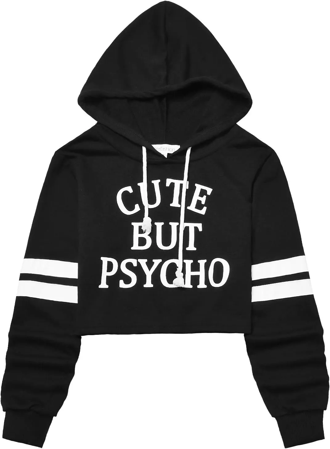 Perfashion Women Sweatshirt Crop Top Hoodie Long Sleeve Sweatshirts