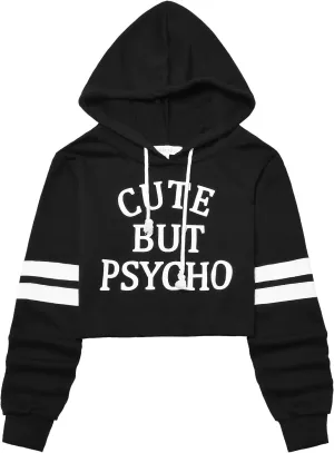 Perfashion Women Sweatshirt Crop Top Hoodie Long Sleeve Sweatshirts