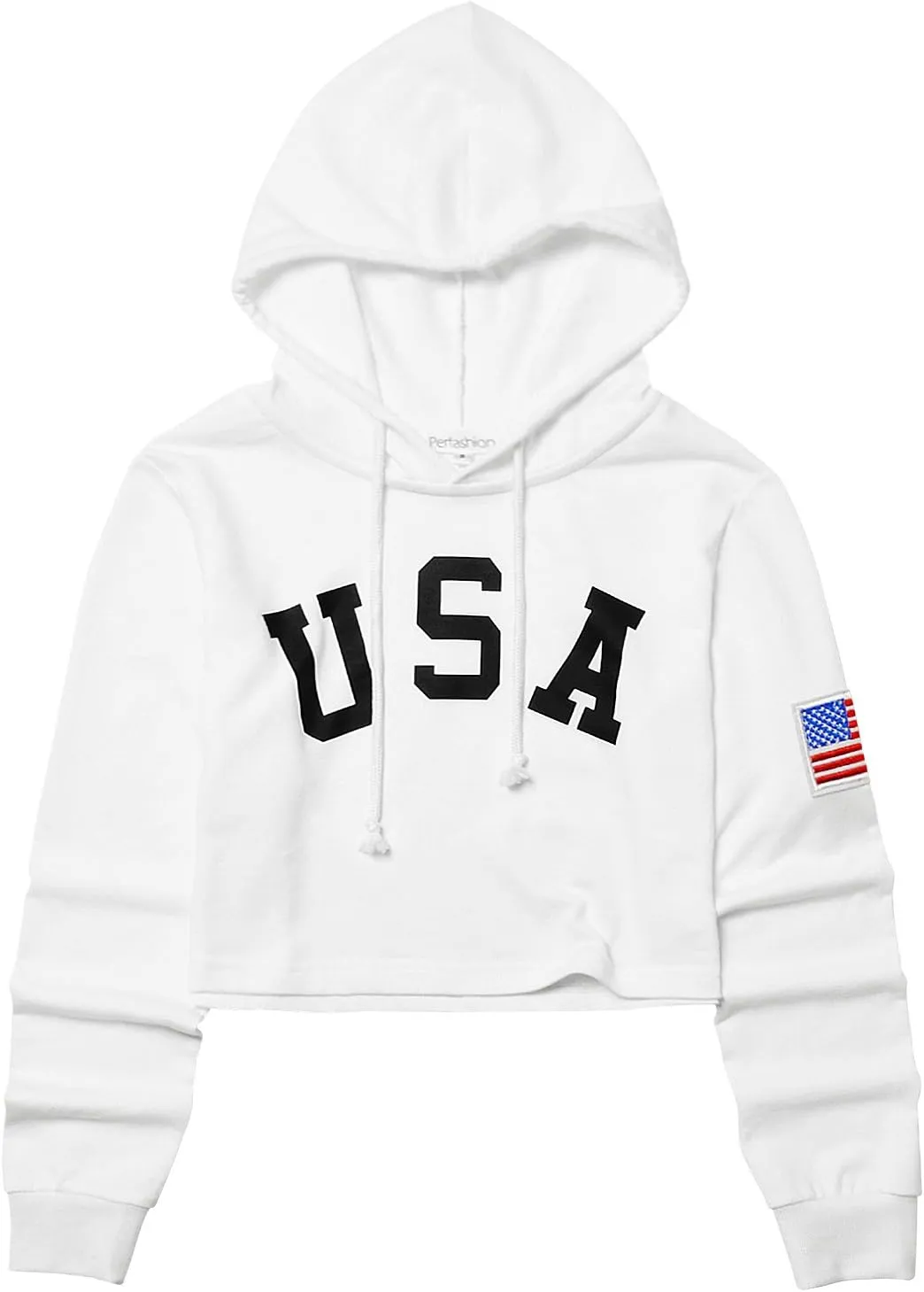 Perfashion Women Sweatshirt Crop Top Hoodie Long Sleeve Sweatshirts