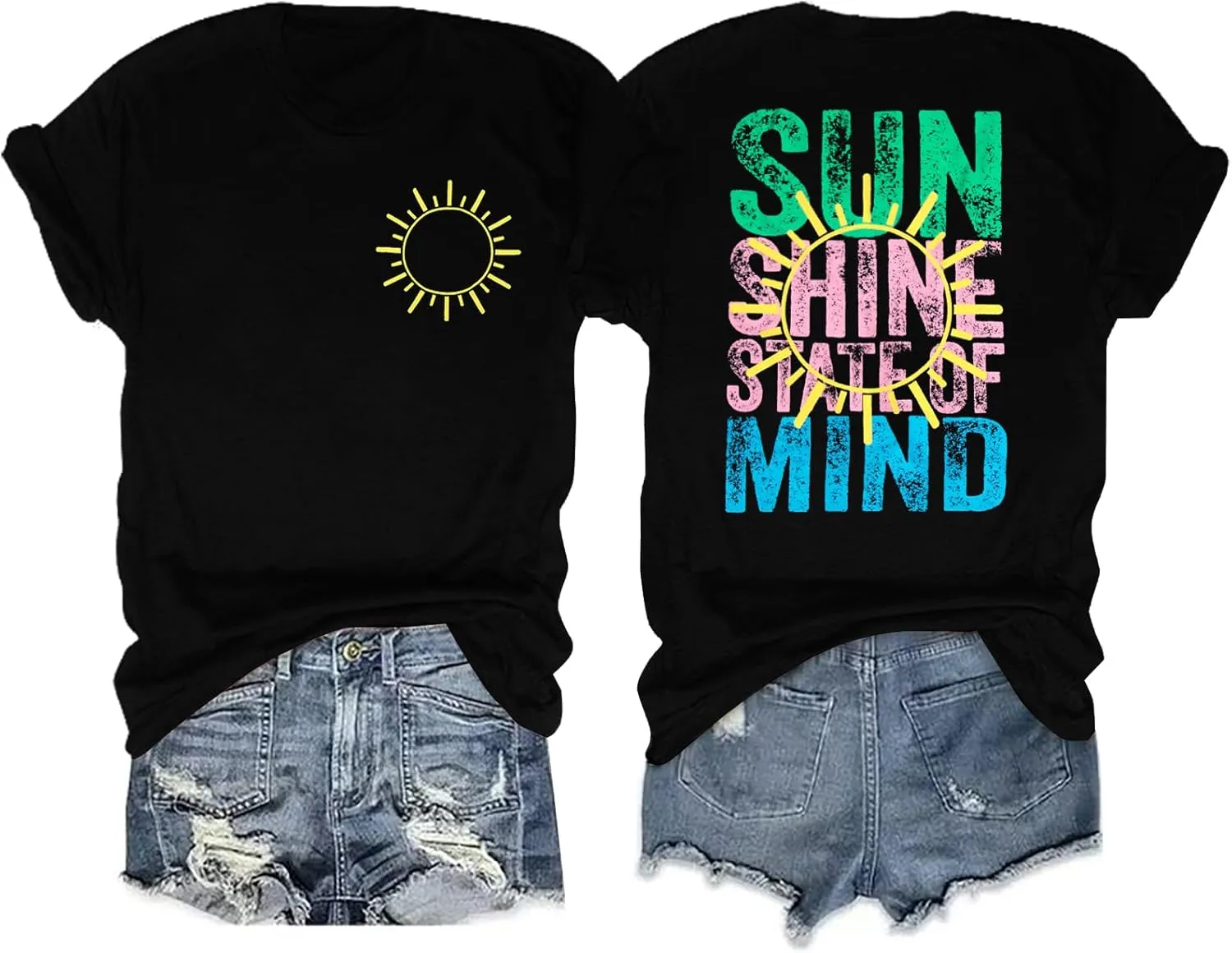 Salty Beach Oversized Shirt Women Hawaiian Beach Shirts Sunshine Graphic Tee Summer Vacation Tees Tops