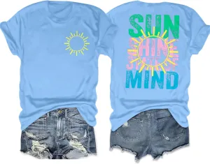 Salty Beach Oversized Shirt Women Hawaiian Beach Shirts Sunshine Graphic Tee Summer Vacation Tees Tops