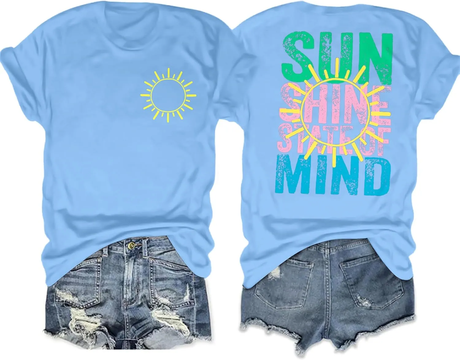 Salty Beach Oversized Shirt Women Hawaiian Beach Shirts Sunshine Graphic Tee Summer Vacation Tees Tops