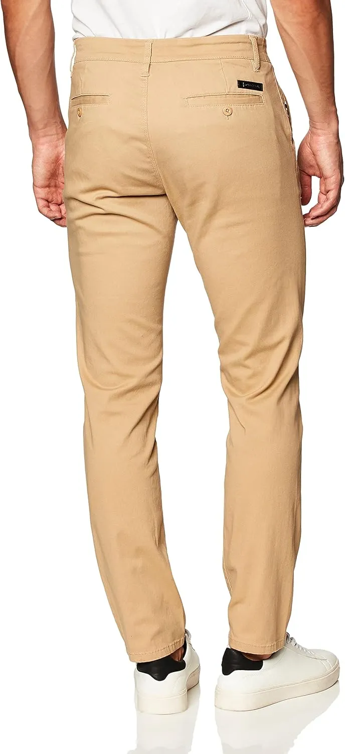 Southpole Men's Flex Stretch Basic Long Chino Pants