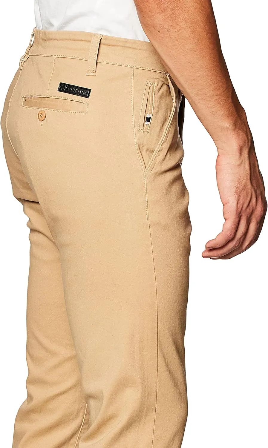 Southpole Men's Flex Stretch Basic Long Chino Pants