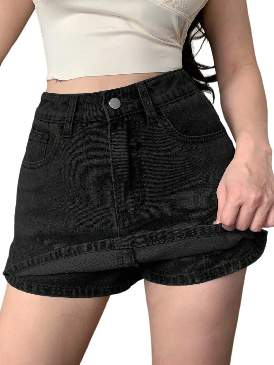 SperLucky Jeans for Women High Waisted Stretchy Short Jeans Denim Three Quarter Pants
