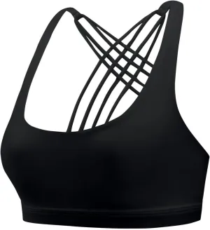 Strappy Sports Bras for Women Criss Cross Back No Underwire Gym Bra Quick Dry Yoga Workout Cami Top Bralettes