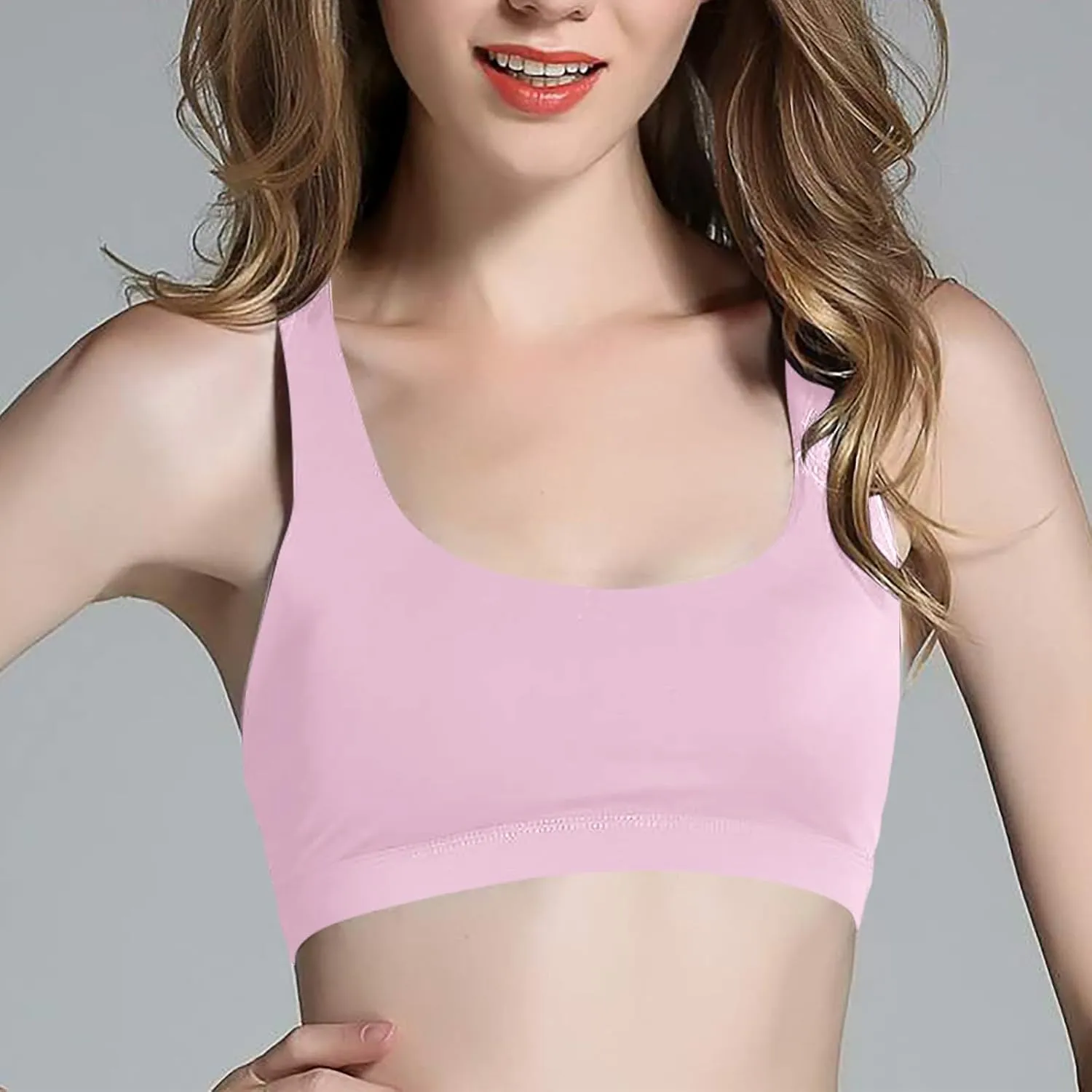 Strappy Sports Bras for Women Criss Cross Back No Underwire Gym Bra Quick Dry Yoga Workout Cami Top Bralettes