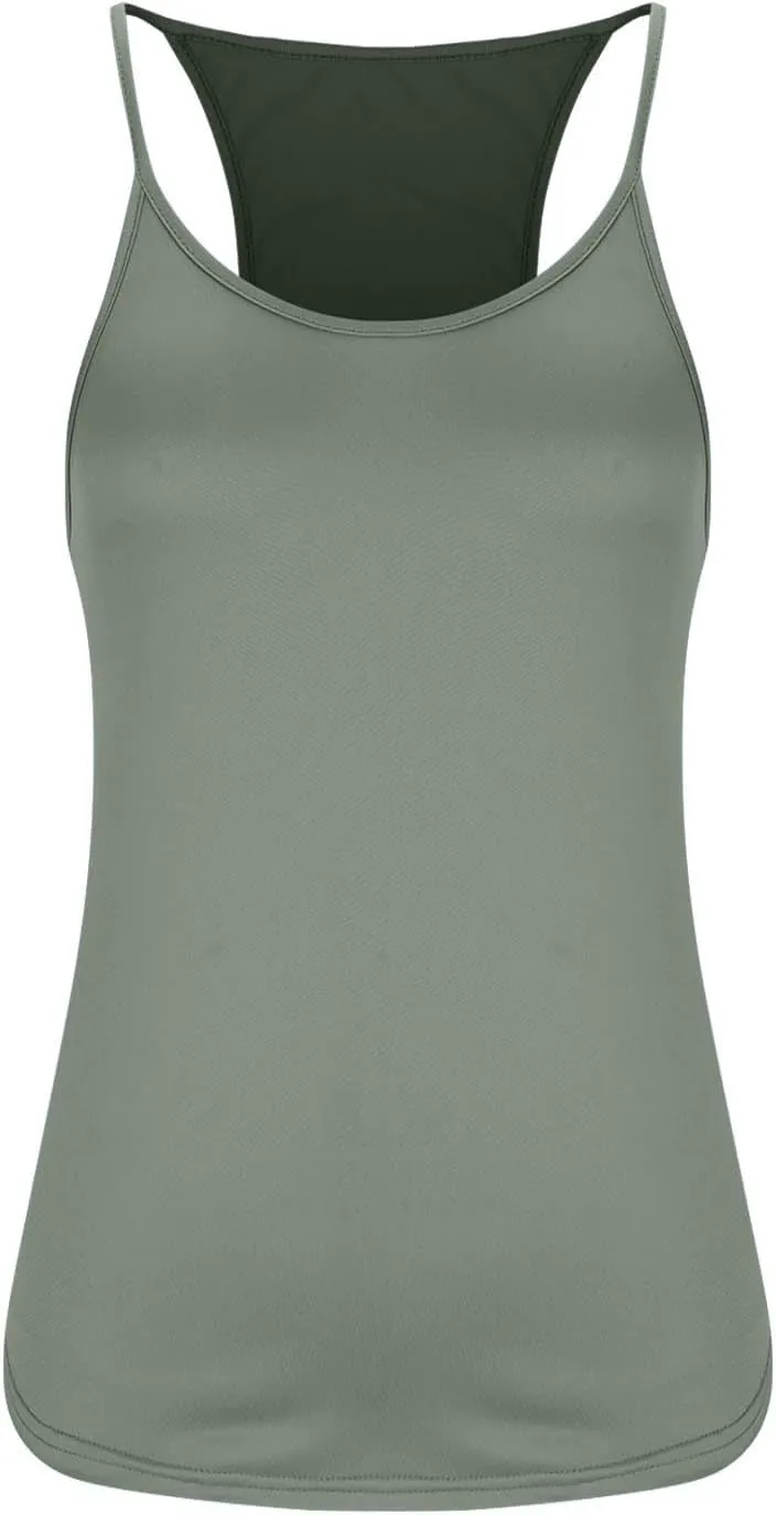 Summer Racer Back Soft Yoga Tank Tops Women Scoop Neck Sleeveless Workout Shirts Casual Comfy Running Gym Cami Top