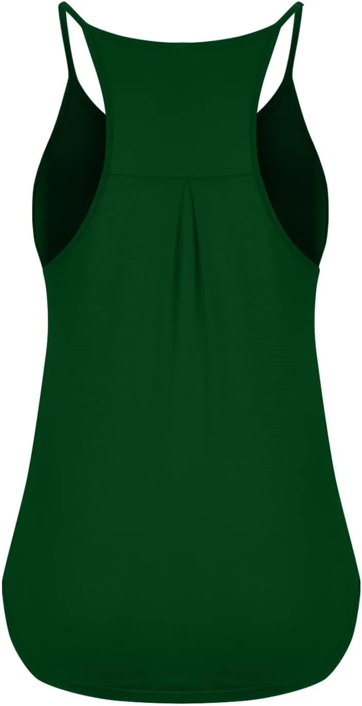 Summer Racer Back Soft Yoga Tank Tops Women Scoop Neck Sleeveless Workout Shirts Casual Comfy Running Gym Cami Top