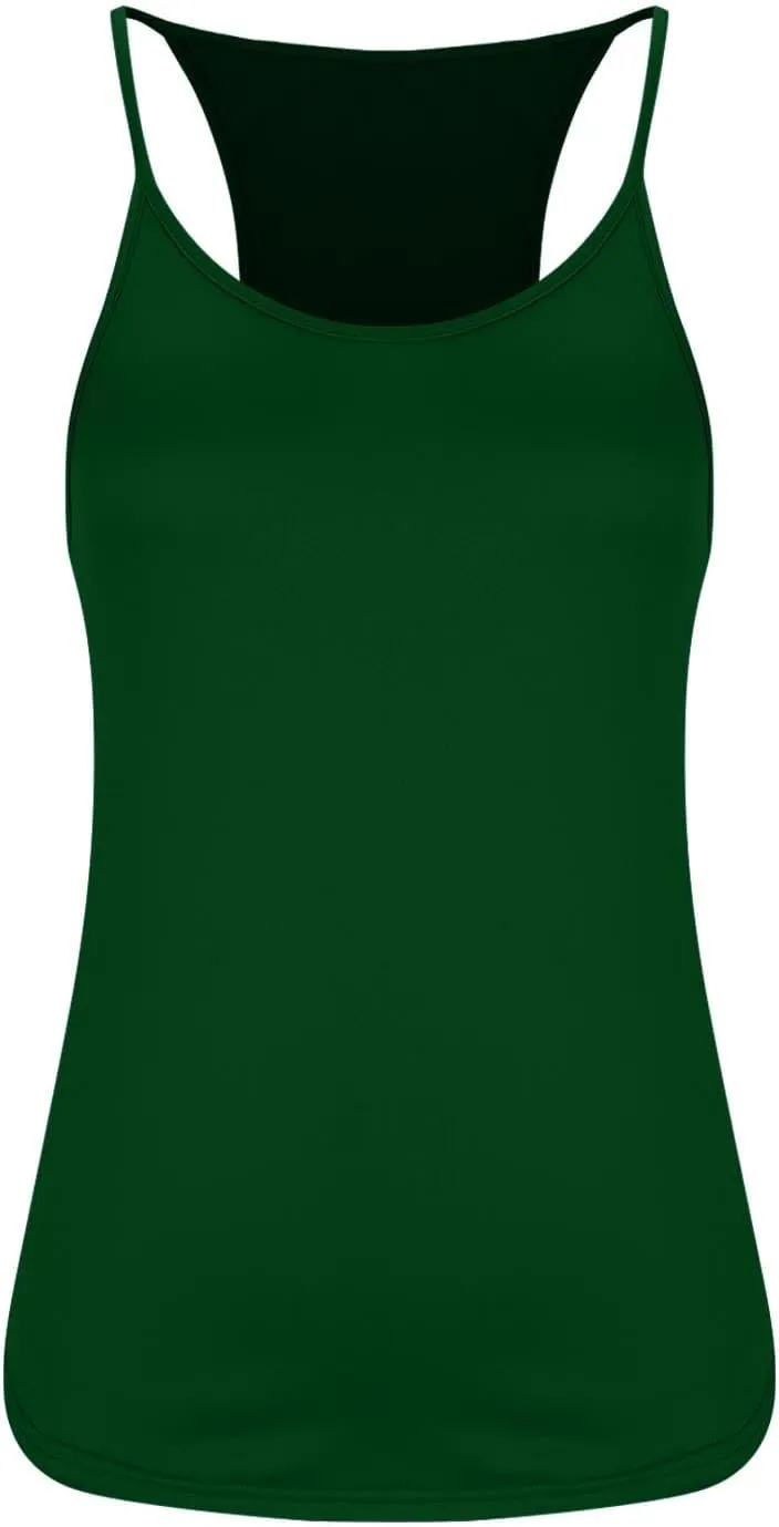 Summer Racer Back Soft Yoga Tank Tops Women Scoop Neck Sleeveless Workout Shirts Casual Comfy Running Gym Cami Top