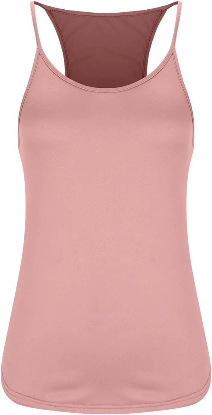 Summer Racer Back Soft Yoga Tank Tops Women Scoop Neck Sleeveless Workout Shirts Casual Comfy Running Gym Cami Top