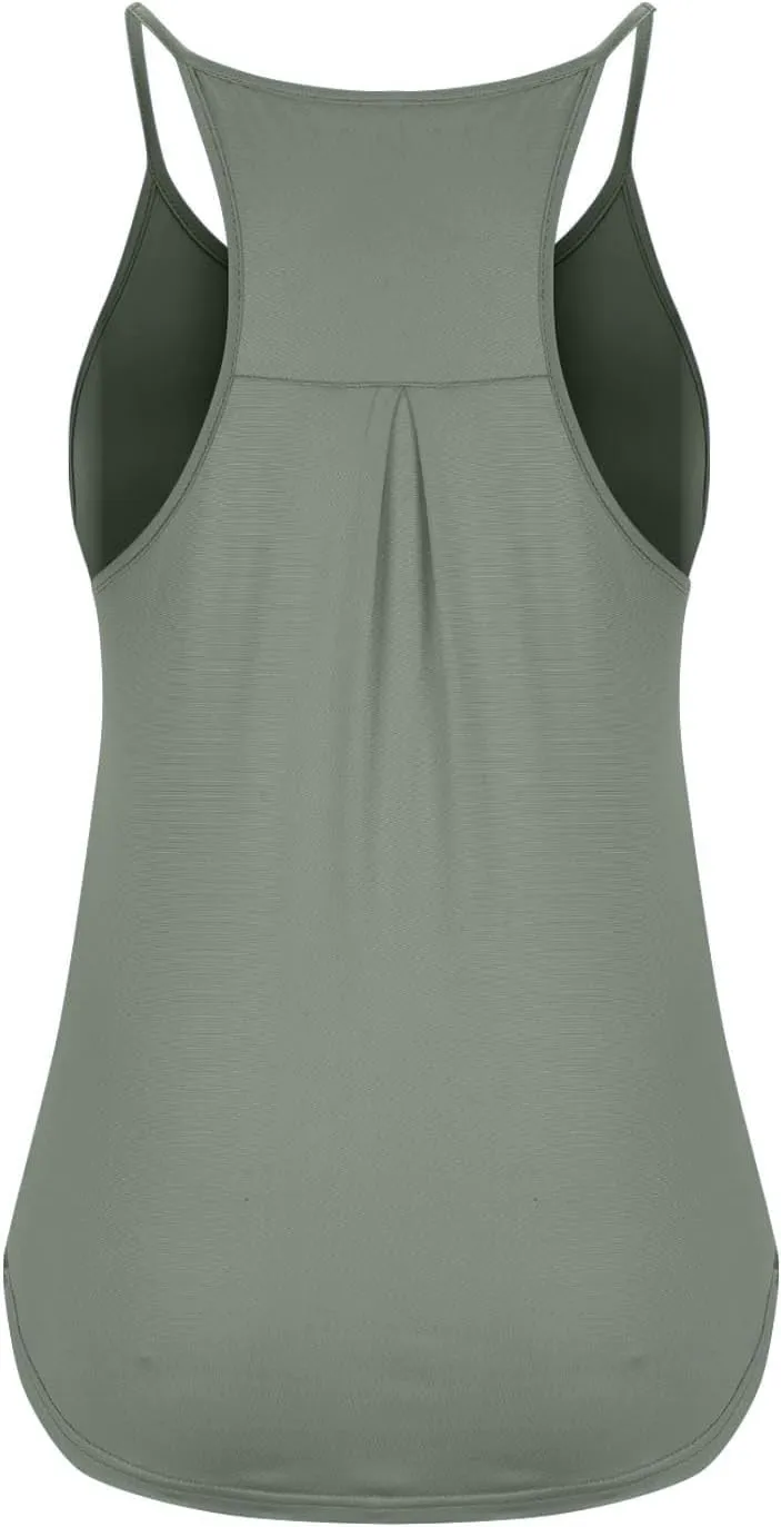 Summer Racer Back Soft Yoga Tank Tops Women Scoop Neck Sleeveless Workout Shirts Casual Comfy Running Gym Cami Top