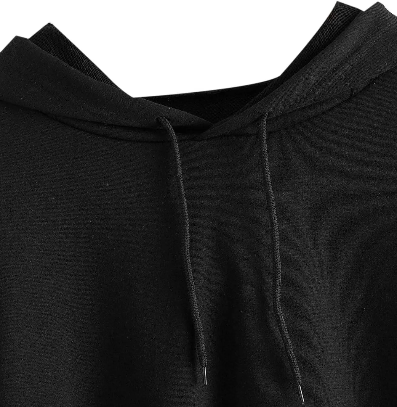 SweatyRocks Women's Long Sleeve Hoodie Crop Top Cat Print Sweatshirt
