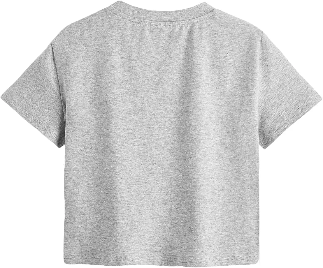 SweatyRocks Women's Short Sleeve Cutout Tee Shirt Distressed Crop Top