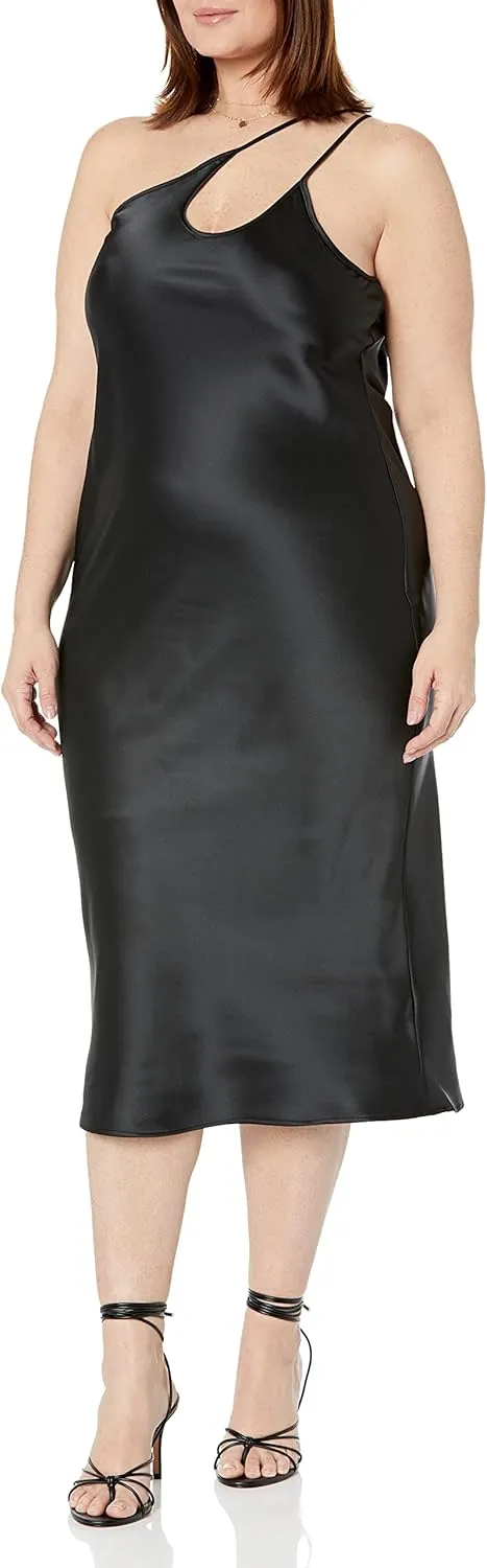 The Drop Women's Ashley Asymetrical Slip Dress