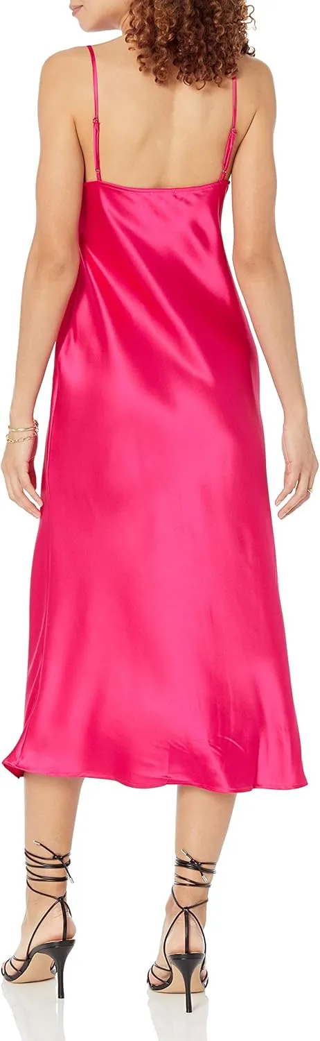 The Drop Women's Scarlett Cowl-Neck Slip Dress